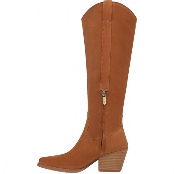 NEW SAM EDELMAN women\'s wyatt knee high boot in frontier brown